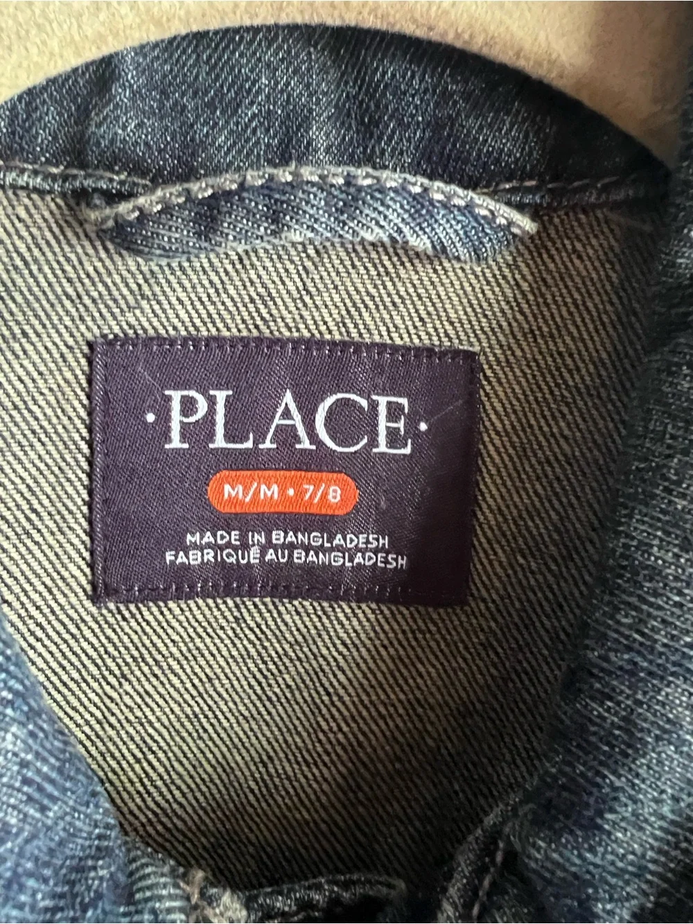 The Children’s Place Dark Blue Washed Denim Jacket